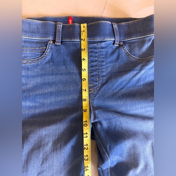 SPANX Flare Jeans Midnight Shade M Regular pull on blue jeans - Picture 13 of 15